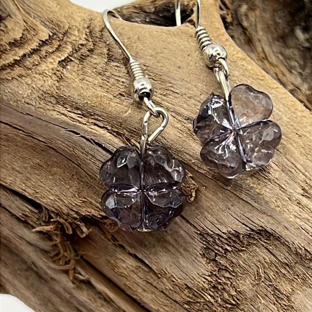 Gray Cluster Earrings.